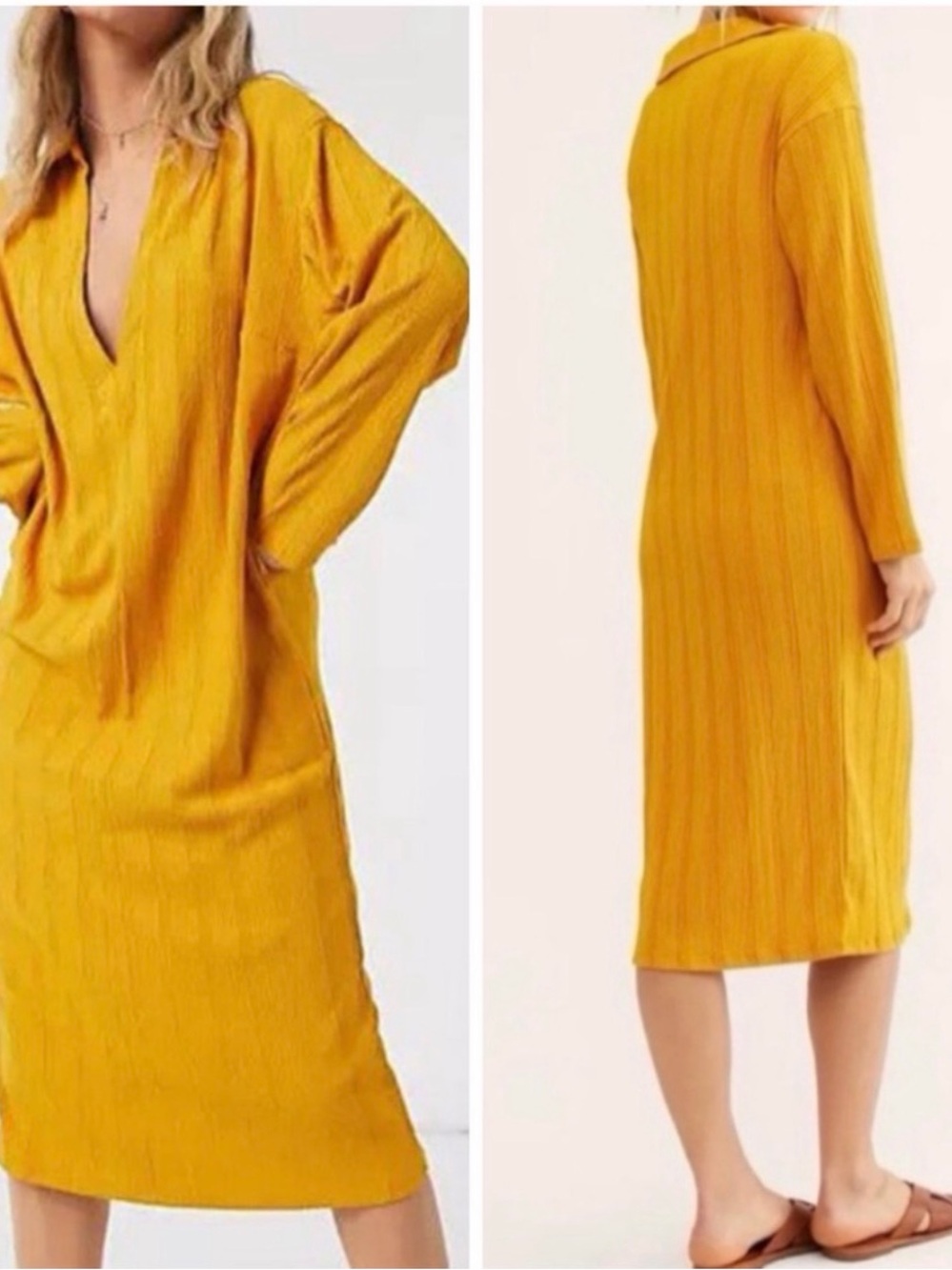 Free People Palma marigold midi dress